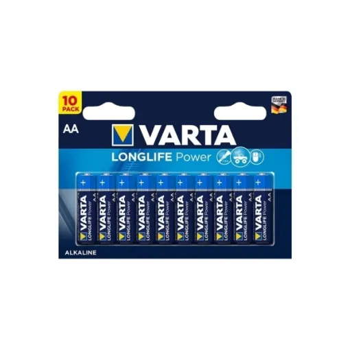 Picture of LR6 AA long life batteries 10 pack - Varta