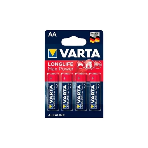 Picture of AA max power long life alkaline batteries 4 pack - Varta