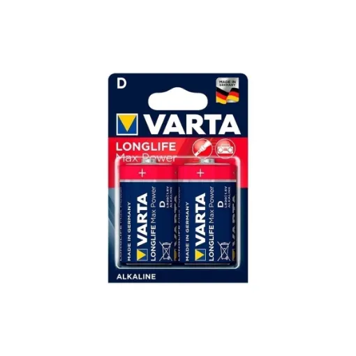 Picture of LR20 max power long life alkaline batteries 2 pack - Varta