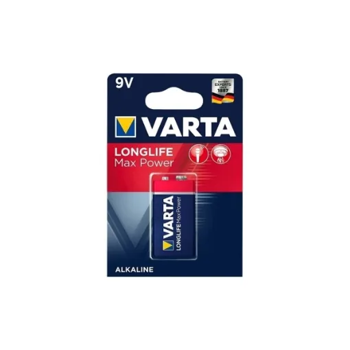 Picture of 9V max power long life alkaline battery - Varta