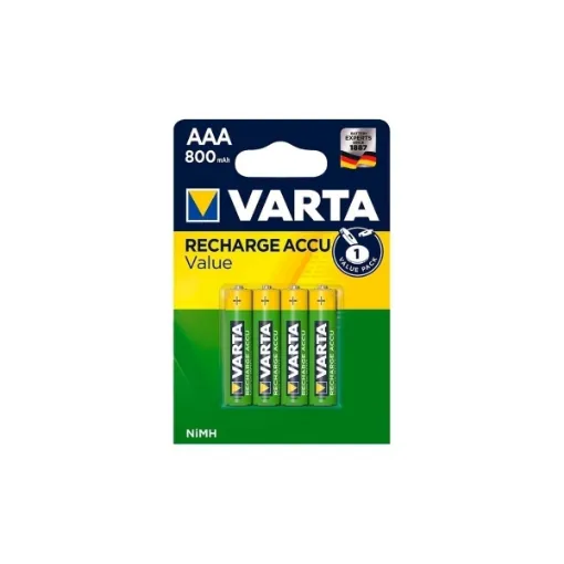 Picture of LR03 AAA rechargeable batteries 800mAh 4 pack - Varta