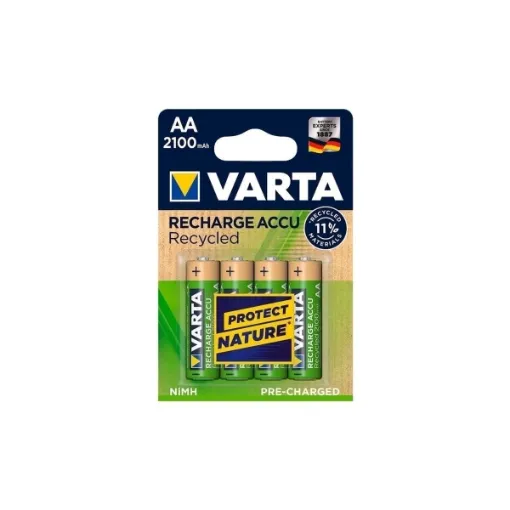 Picture of LR06 AA rechargeable 2100mAh batteries recycled - Varta