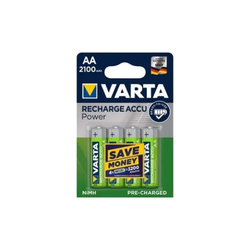 Picture of LR06 AA rechargeable power accu 2100mAh batteries 4 pack - Varta