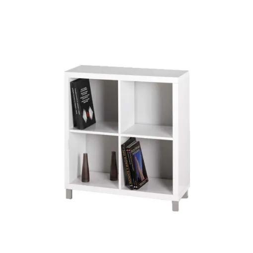 Picture of Kubox series storage cabinet - 4 compartments - white - 83x29x76cm - Kit closet