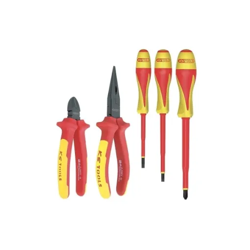 Picture of Set of insulated pliers and screwdrivers ergotorque ultimate - 5 pcs - 117.1106 - Ks tools