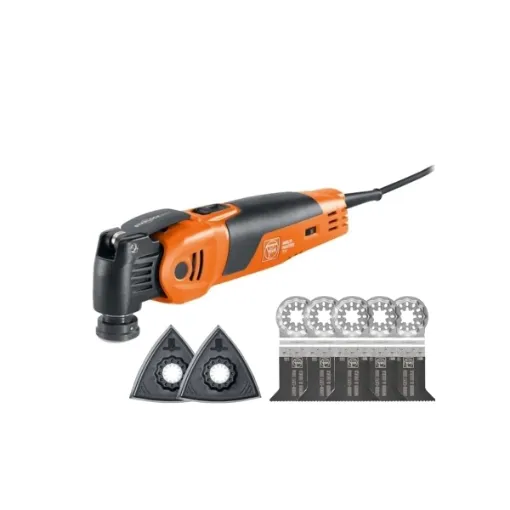 Picture of Oscillating machine package - plus start - 450W - set of 5 saw blades - e - cut - 72296862000 - Fein