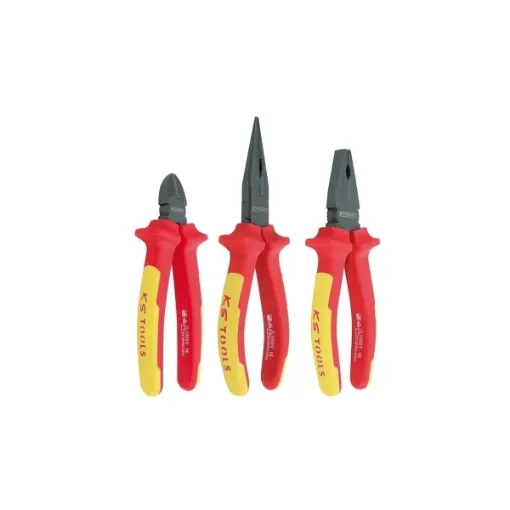 Picture of Set of insulated pliers - ergotorque - 3 pcs - Ks tools