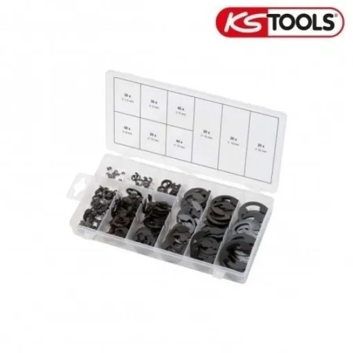 Picture of Circlip set - type E - 300 pcs - 970.0110 - Ks tools