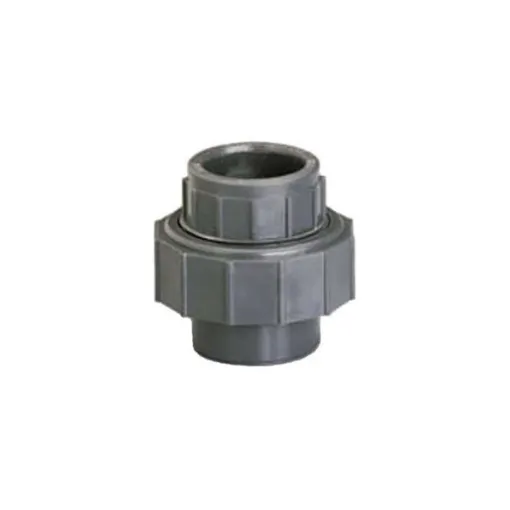 Picture of 3 piece PVC union - female - female - pressure to be glued - diameter 40mm - 40876F