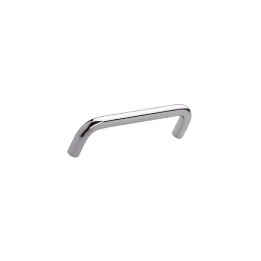 Picture of Furniture handle - Steel - 140 x 86 mm - High gloss chrome