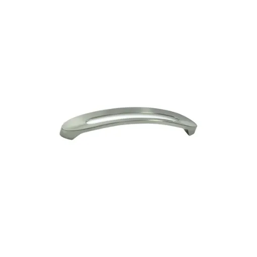 Picture of Modern furniture handle - Zamak - 258 x 138 mm - Satin nickel - plated