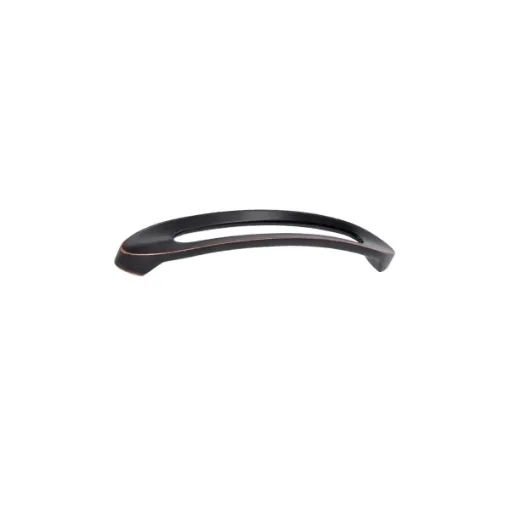 Picture of Furniture handle - Zamak - 258 x 138 mm - Brushed black copper