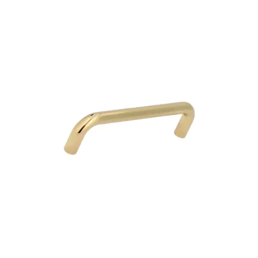 Picture of Furniture handle - Steel - 140 x 86 mm - Bright Brass