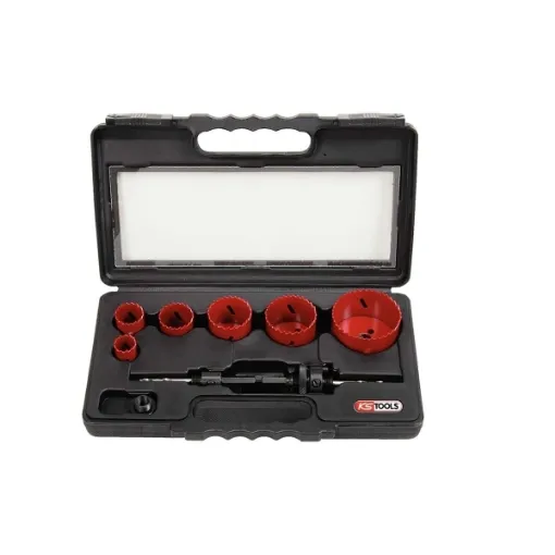 Picture of Hole saw set - 8 pcs - 129.5550 - Ks tools