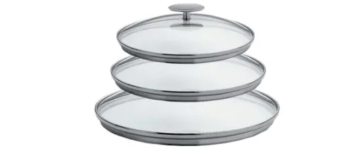 Picture of Glass and stainless steel platine lid Ø 24 cm - Cristel