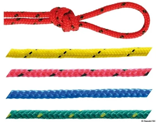 Picture of Line 2mm x 500m in red - polypropylene braid with polyester core - High - resistance