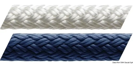 Picture of Halyards D2 racing 78 8mm x 100m by marlow in white - dyneema