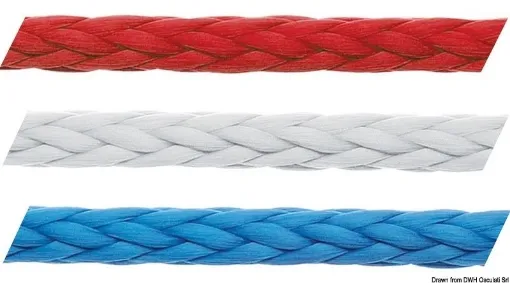 Picture of Rope 4mm x 200m in blue by marlow - Excel PS12 braid - pre - stretched polyester braid