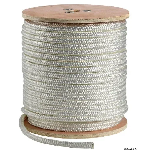 Picture of Mooring line 16mm x 100m in white - multi - strand soft - spun high - strength polyester