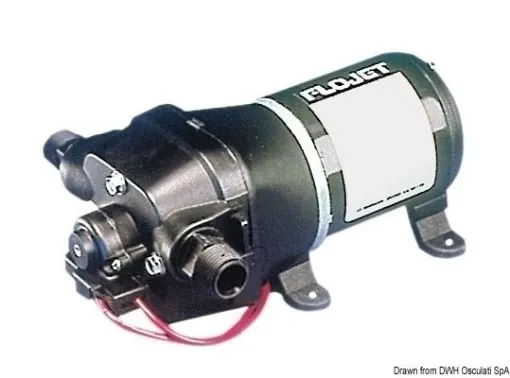 Picture of Self - priming fresh water pump 12V fitted with 4 valves - Flojet