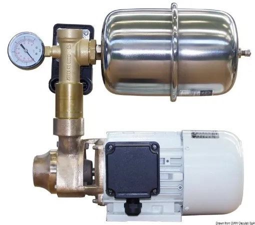 Picture of Fresh water pump 24V with bronze body and accumulator tank - Cem