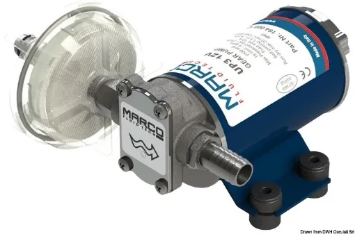 Picture of Bronze UP3 12V electric gear pump - Self - priming