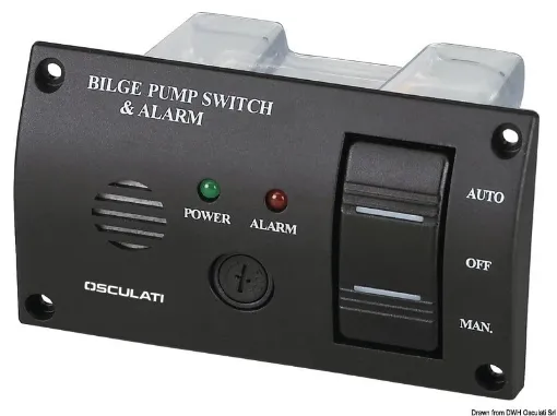 Picture of Panel switch with audible alarm for bilge pumps