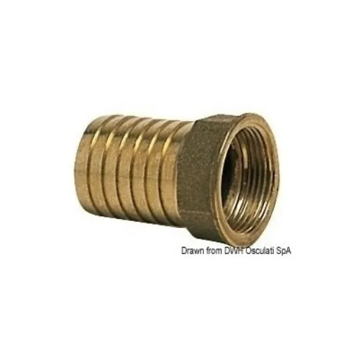 Picture of 1/4" to 8mm Hose barb - female - brass