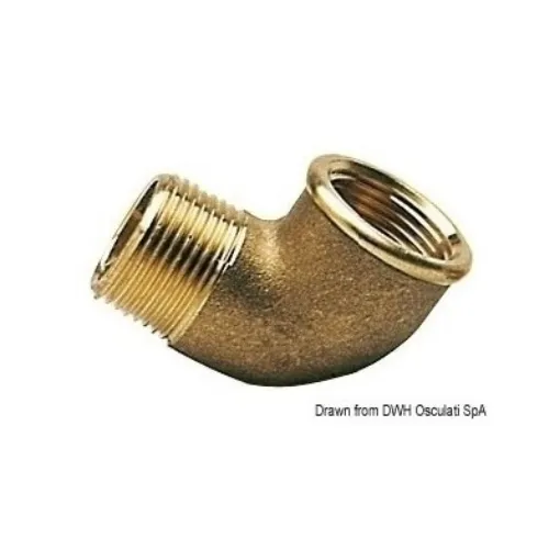 Picture of 3/8" Elbow 90° male/female - brass - 3/8"