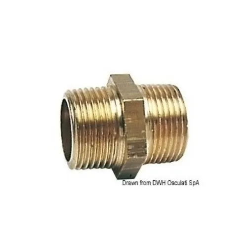 Picture of 1/2" Straight male/male - brass