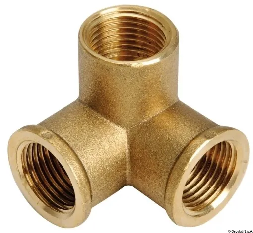 Picture of 1/2" 3 - way brass joint female - brass