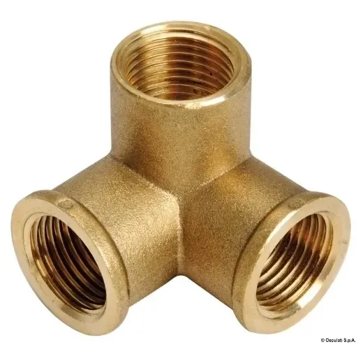 Picture of 3/4" 3 - way brass joint female - brass