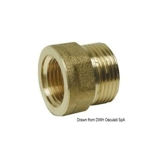 Picture of 1/2 to 3/4" Reducer male/female - brass - 1/2" to 3/4"