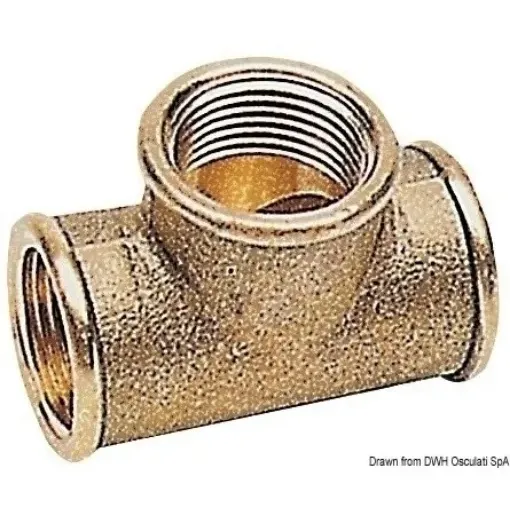 Picture of 3/8" "T" connectors female - brass