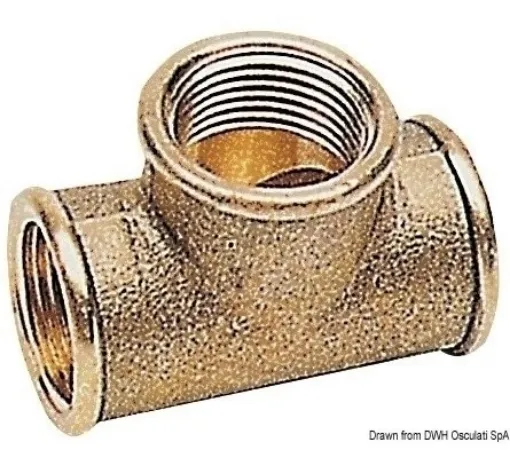 Picture of 1/2" "T" connectors female - brass