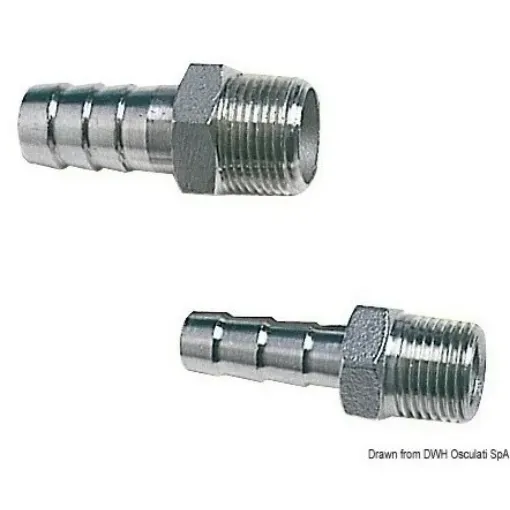 Picture of 3/8" x 12 Hose adaptor male - 316 Staniless steel