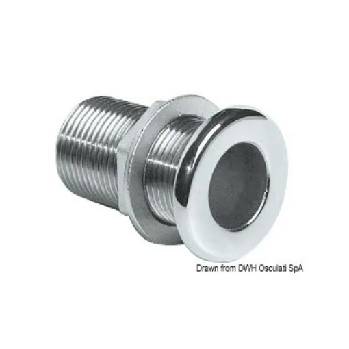 Picture of 25mm x 1” Stainless skin fittings - short thread