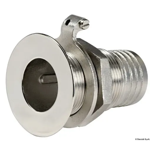 Picture of 24mm x 3/4” Flush skin fitting with hose adaptor