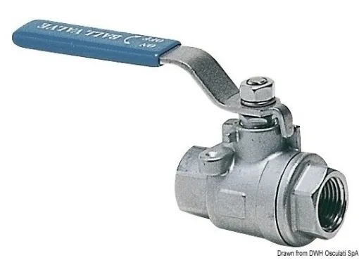 Picture of 1" female/female ball shut - off valve - 316 Stainless steel