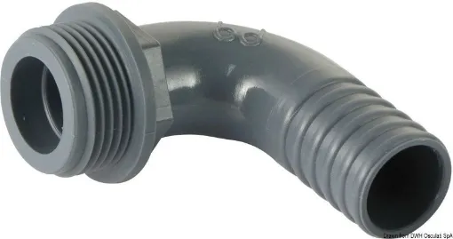 Picture of 1" to 25mm 90° hose connector  male - polypropylene