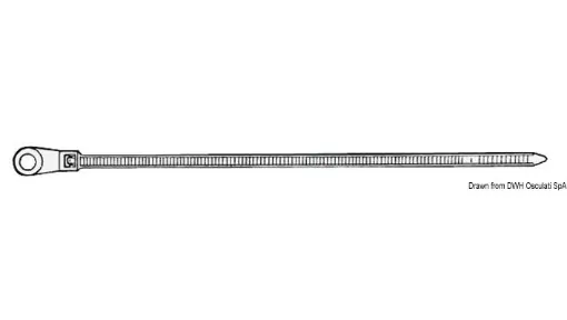 Picture of 7.8mm x 300mm nylon cable ties x100