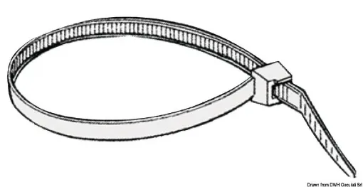 Picture of 6mm x 180mm Flat head cabl clamp X100