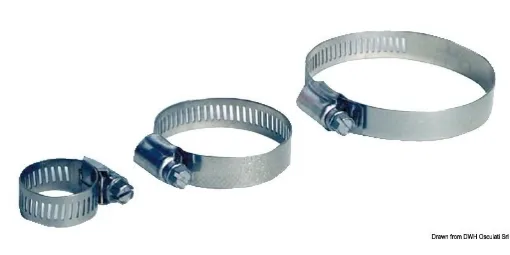 Picture of 39 - 63mm Hose clamp x10 - stainless steel - 39 - 63 - Stainless steel - 10 - 13