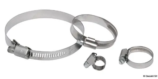 Picture of 8 - 12mm Hose clamp x10 - stainless steel - 8 - 12 - Stainless steel - 10 - 12