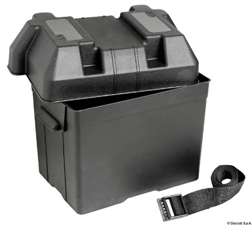 Picture of Battery box black moplen 95 A