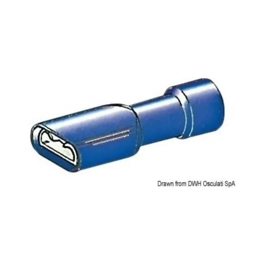 Picture of 2.5 - 6 mm² pre - insulated female connector - 6.3mm X100