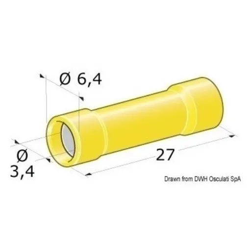 Picture of 2.5 - 6 mm² straight plug - female connection X50