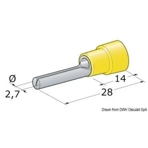 Picture of 2.5 - 6 mm² straight plug - female connection X100