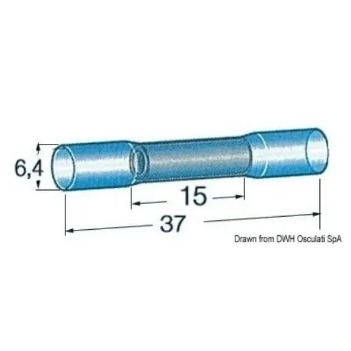 Picture of 1 - 2,5 mm² Straight connector pre - insulated X100