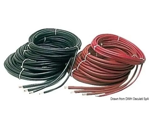 Picture of 25mm Copper battery cable black